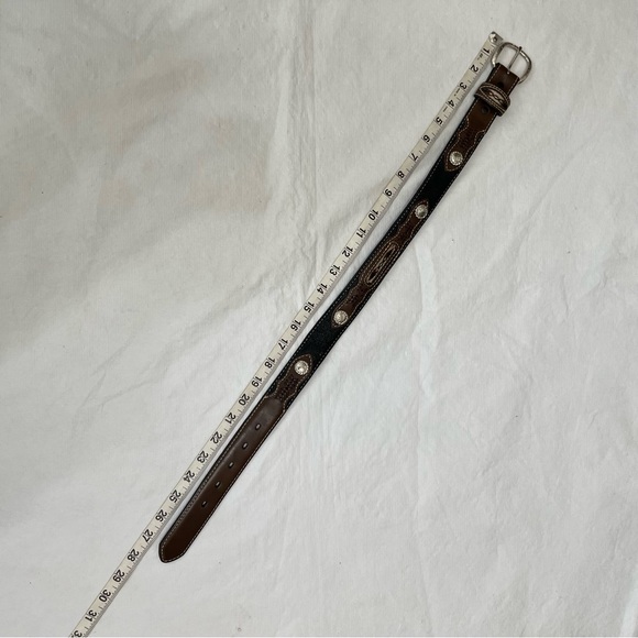 Nocona Western Leather Belt - Picture 6 of 7